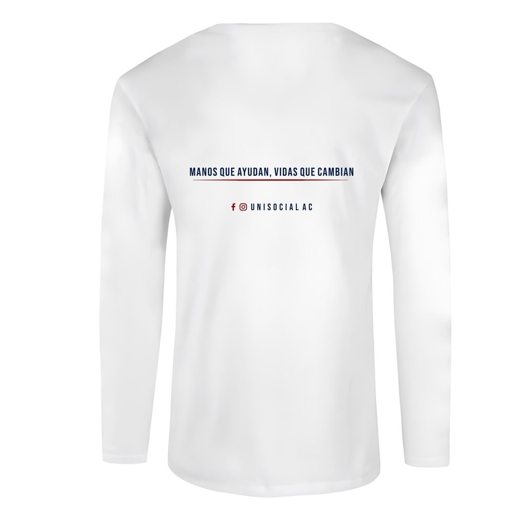 PLAYERA UNISOCIAL MANGA LARGA