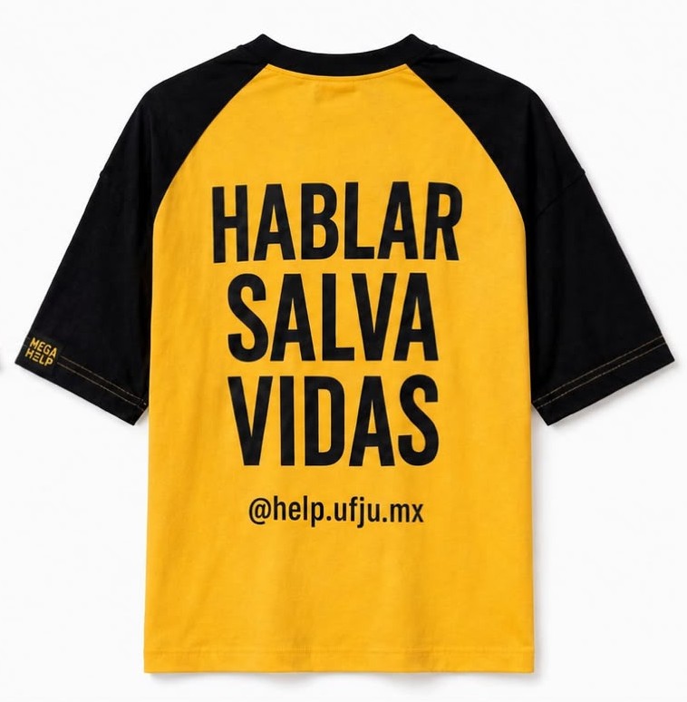 PLAYERA HELP: HABLAR SALVA VIDAS